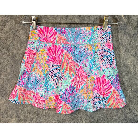 Lilly Pulitzer Luxletic Aila Skort UPF 50 Protection SPLASHDANCE Multicolor XXS - Picture 5 of 10
